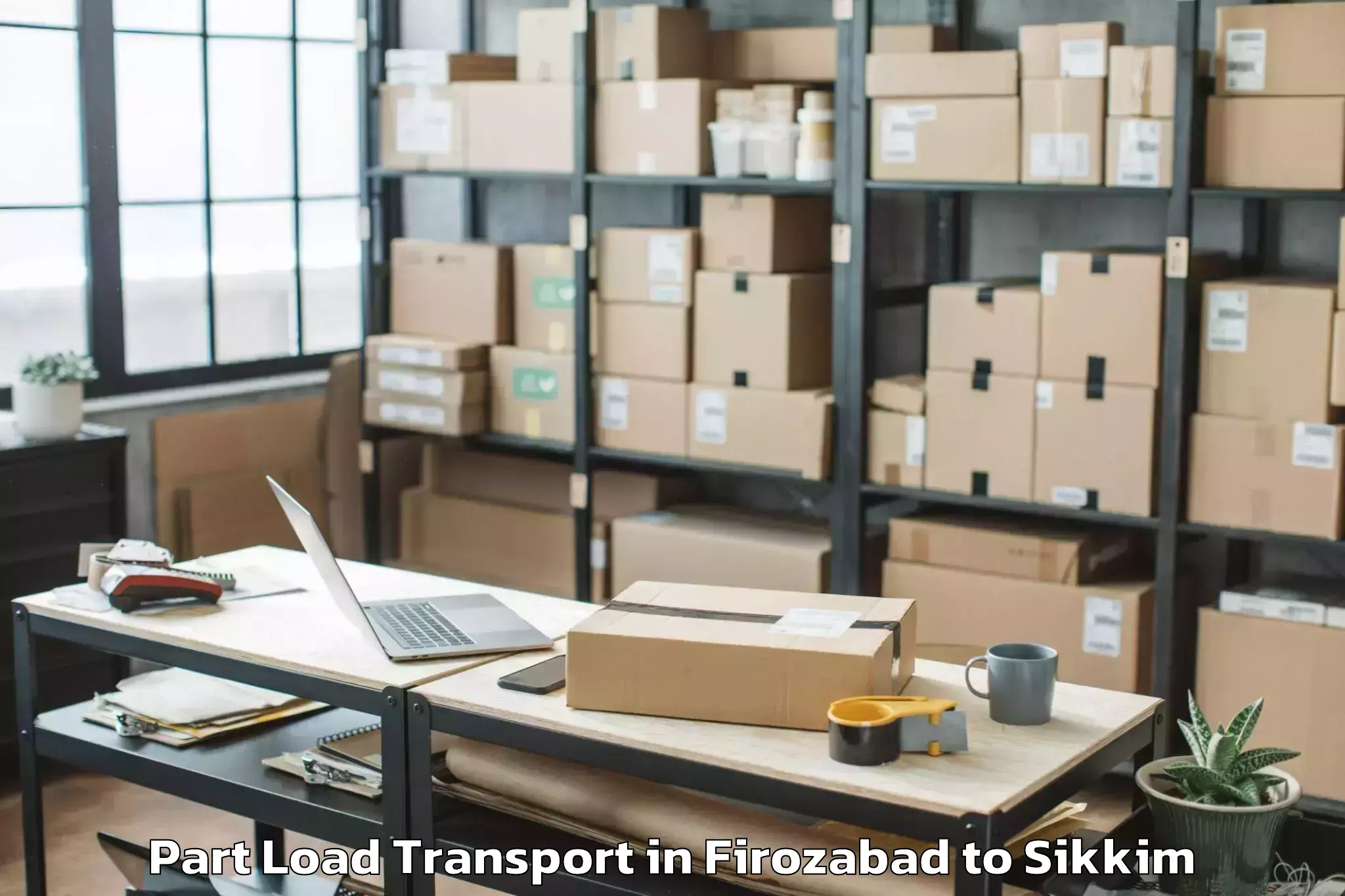 Expert Firozabad to Gyalshing Part Load Transport